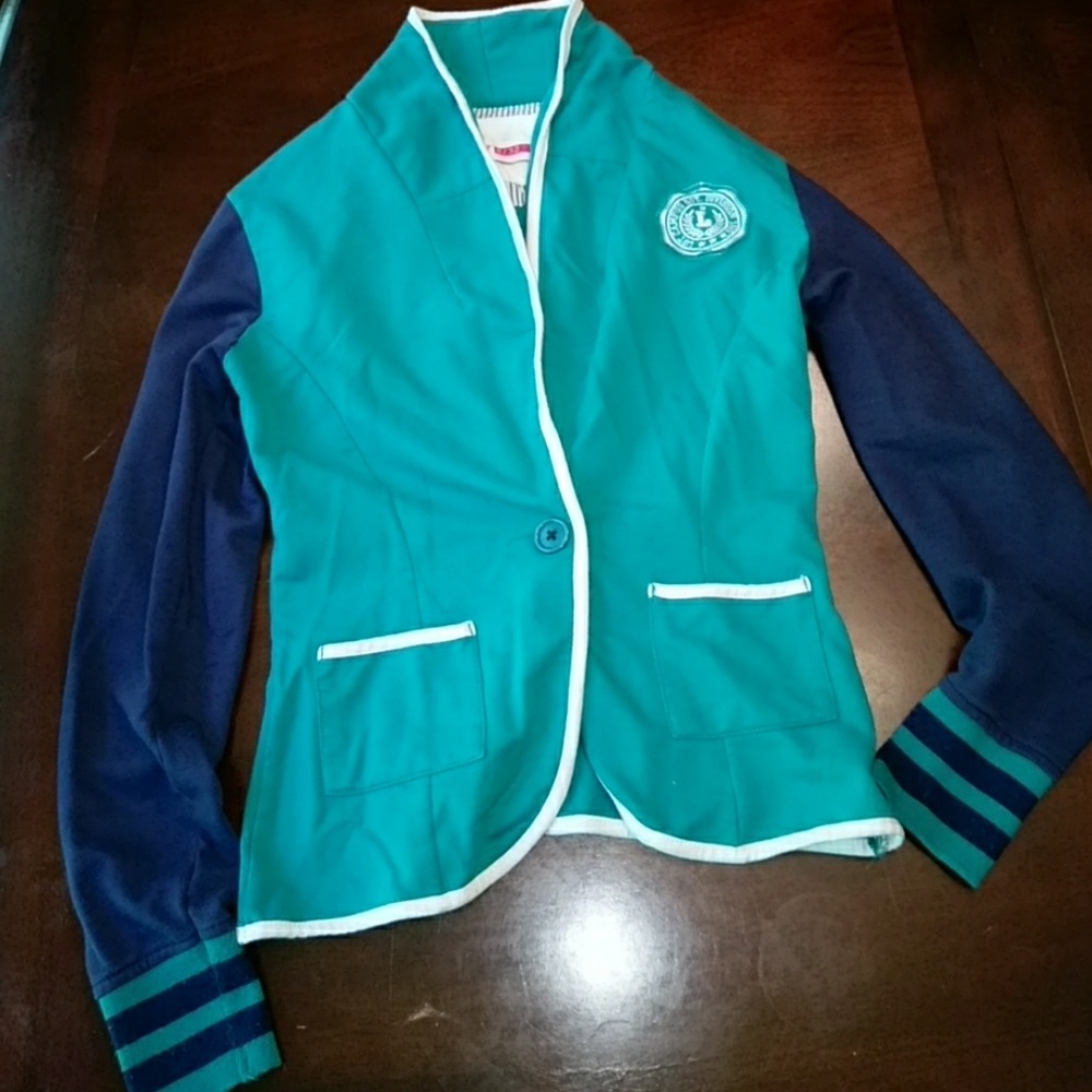 Varsity style sweater