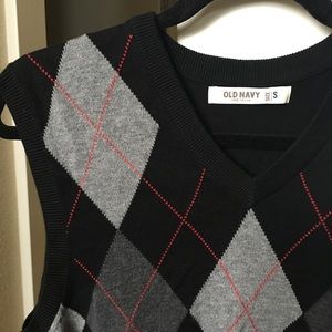 Old Navy Argyle Sweater Vest