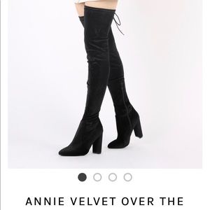 BLACK OVER THE KNEE THIGH HIGHS!!!