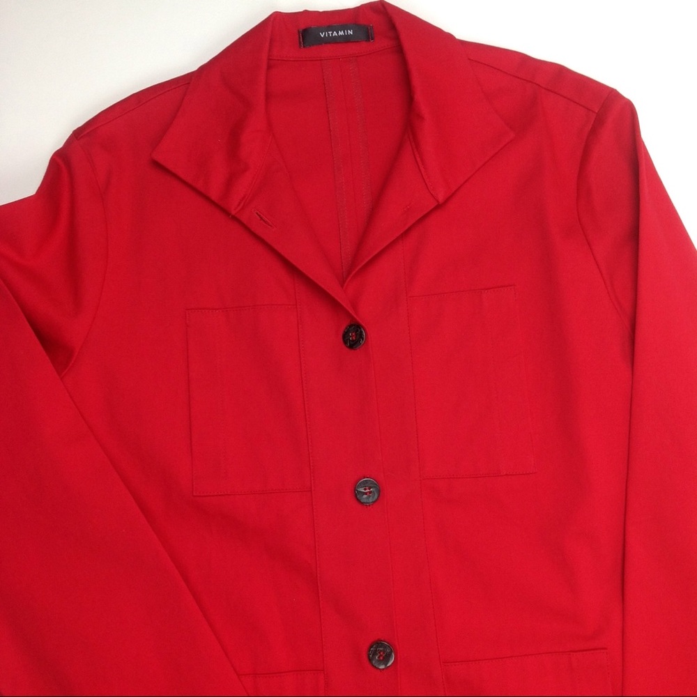 NWOT. VITAMIN Red  Jacket/Top - Picture 2 of 5