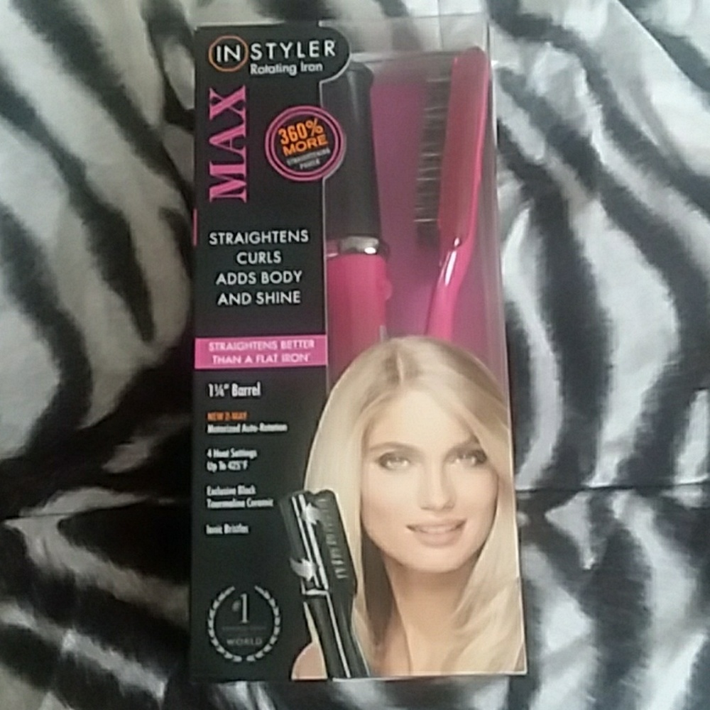 Instyler max rotating iron 1 1/4" barrel