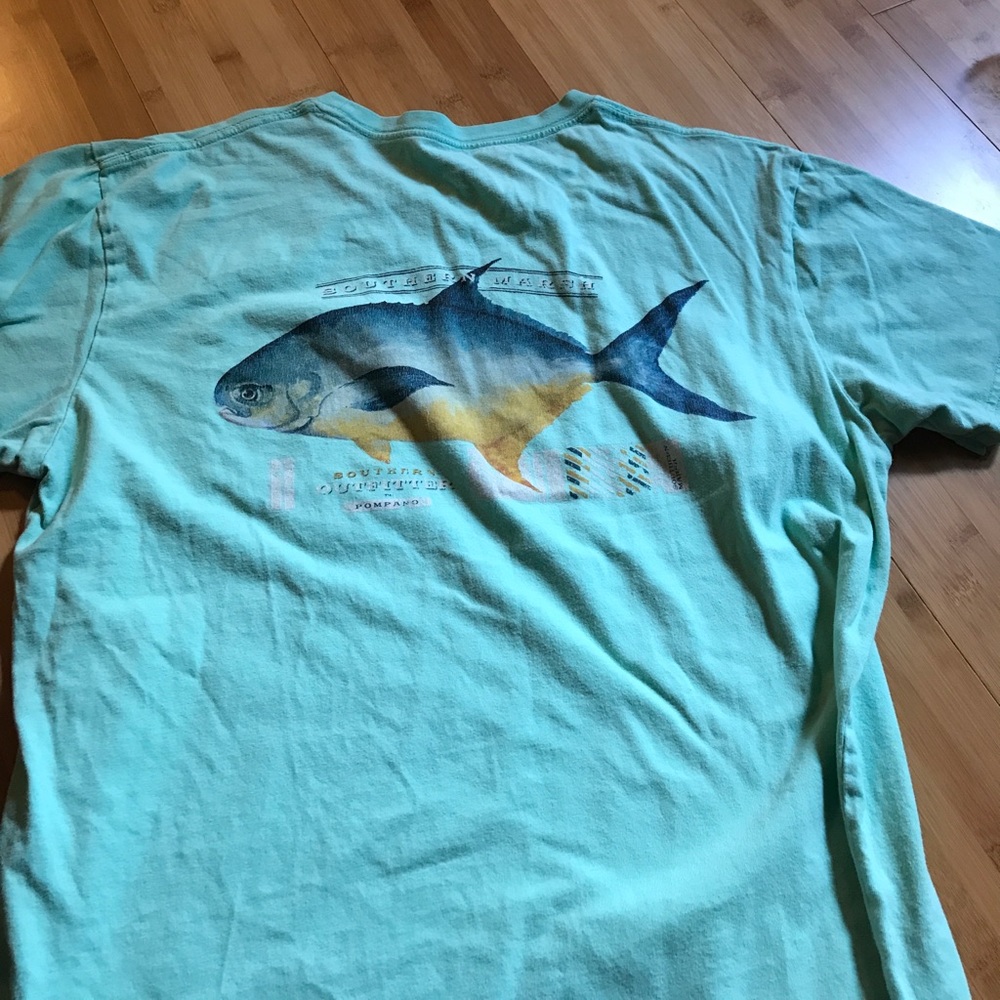 Men's L sea foam Southern Marsh Tshirt