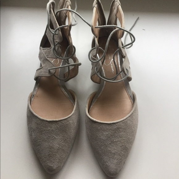 Jessica Simpson tie up flats - Picture 2 of 4