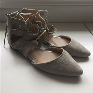 Jessica Simpson tie up flats