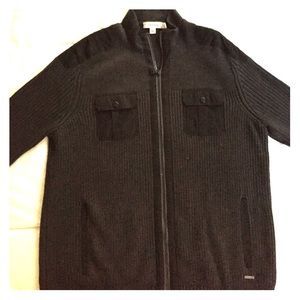 Grey & black sweater