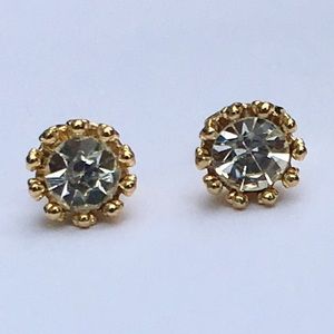 .925 Crown Earrings - Gold