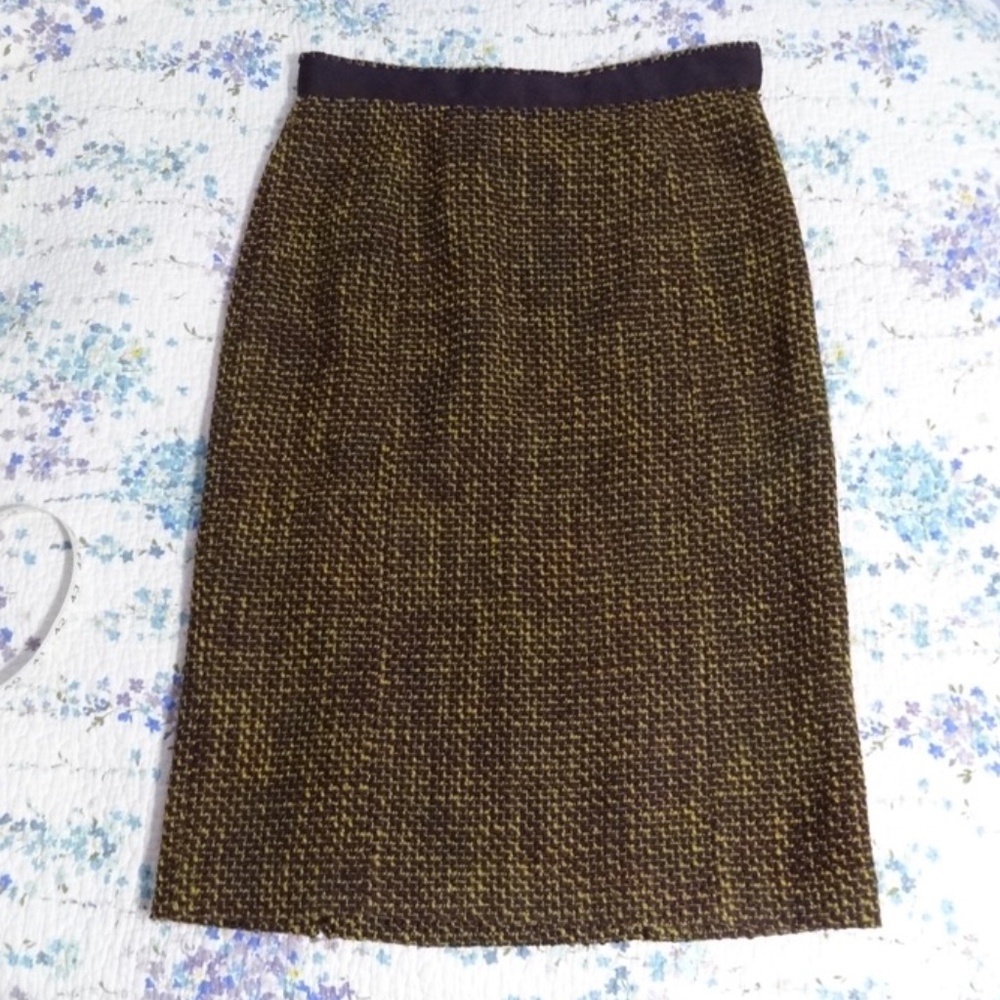 Midi wool tweed skirt by Pendleton, NEW, 4 Smalll