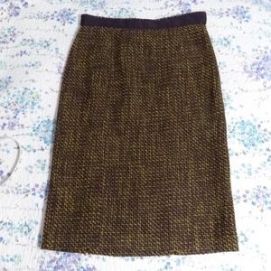 Midi wool tweed skirt by Pendleton, NEW, 4 Smalll