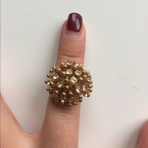 Jcrew gold bauble ring