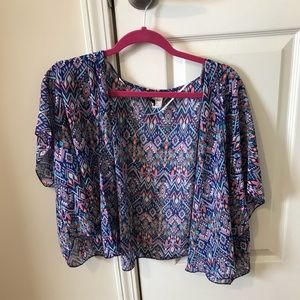Short sleeved kimono