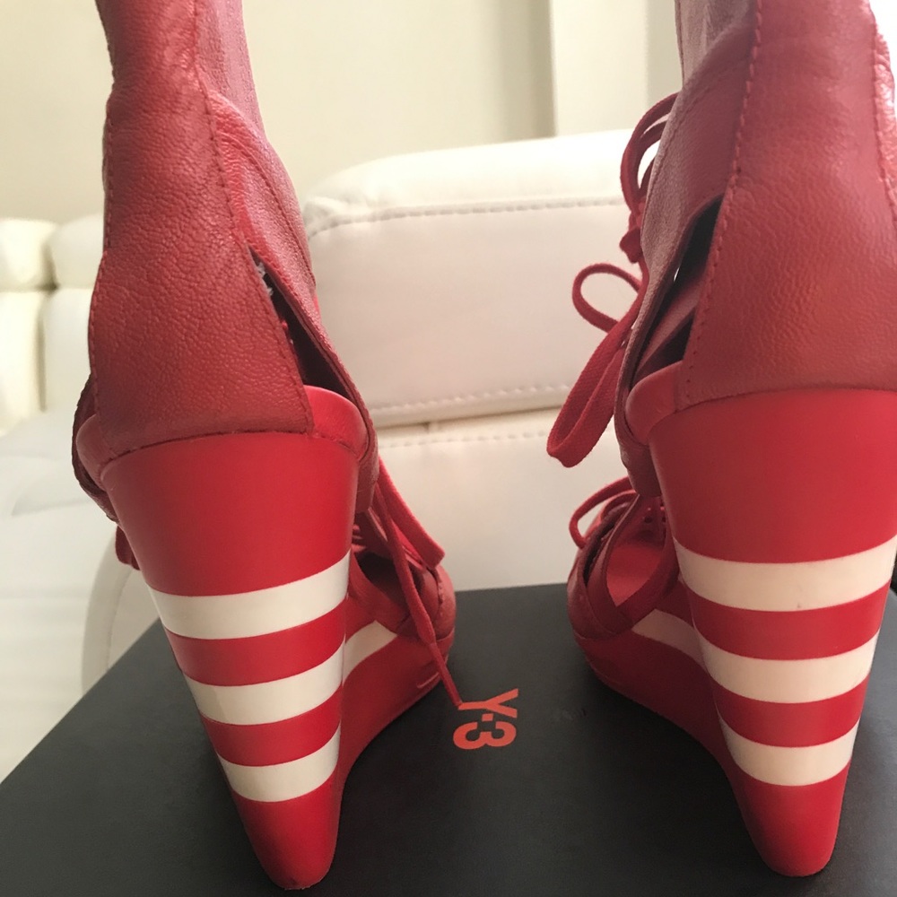 Adidas Red Wedges
