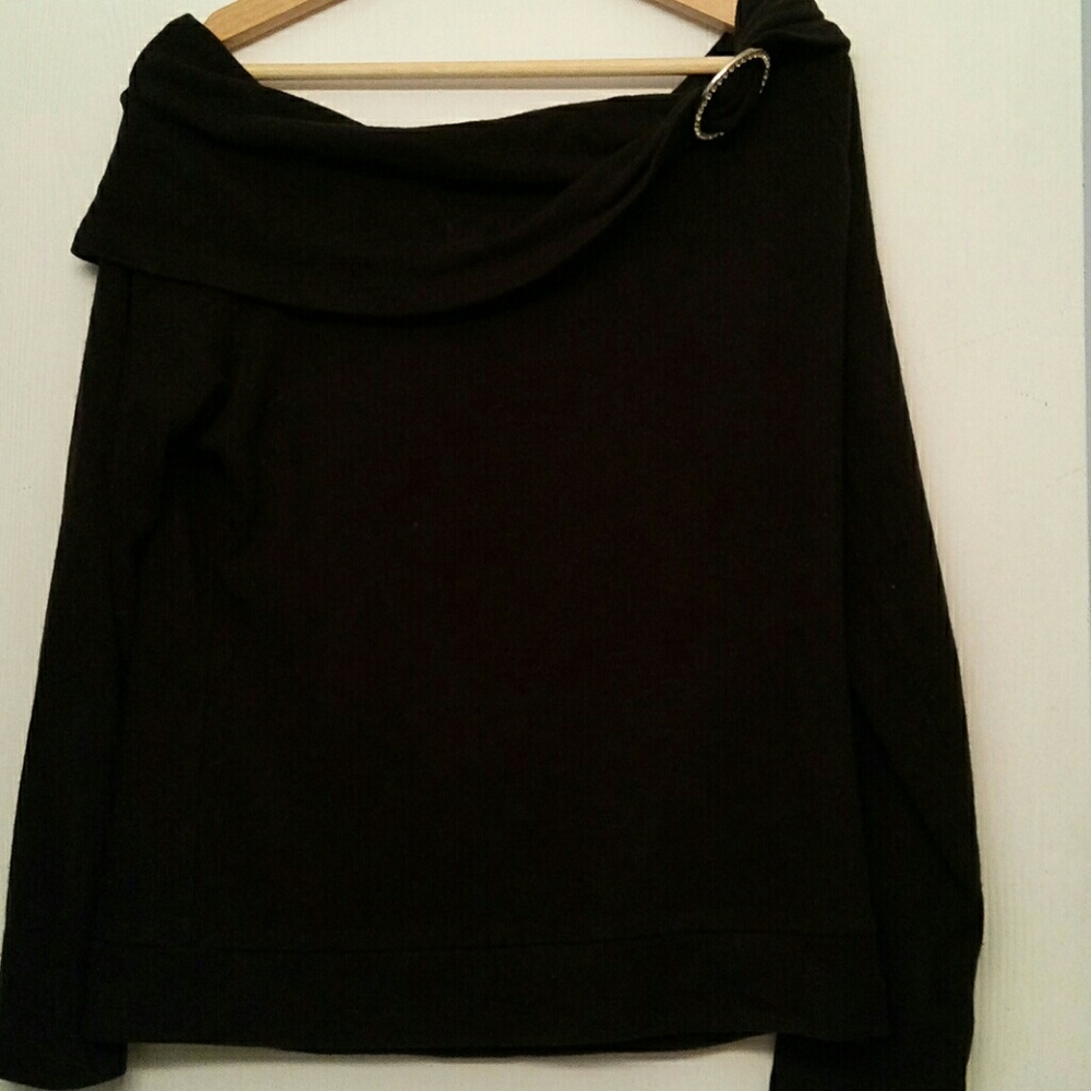 NY Jeans new york &comp wide neck sweater L
