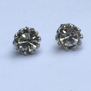 .925 Crown Earrings - Silver