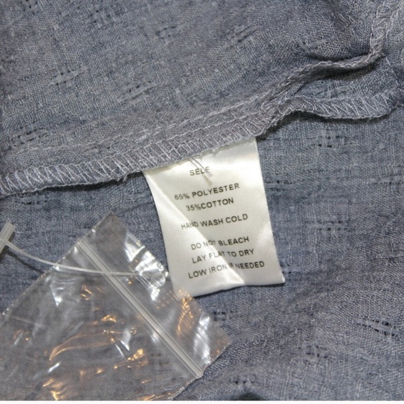 Dixie Chambray Cold Arm Blouse - Picture 4 of 4