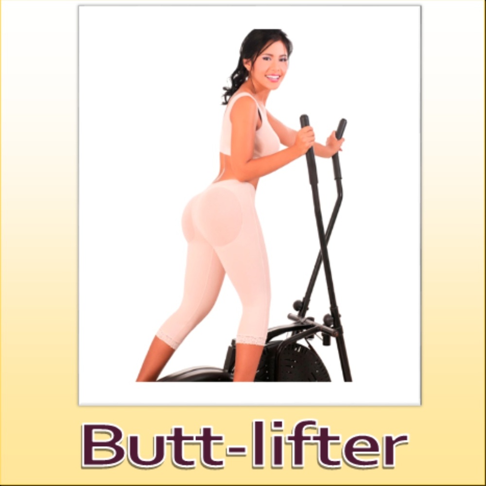 Open-Rear Compression Capris-Defines waistline!