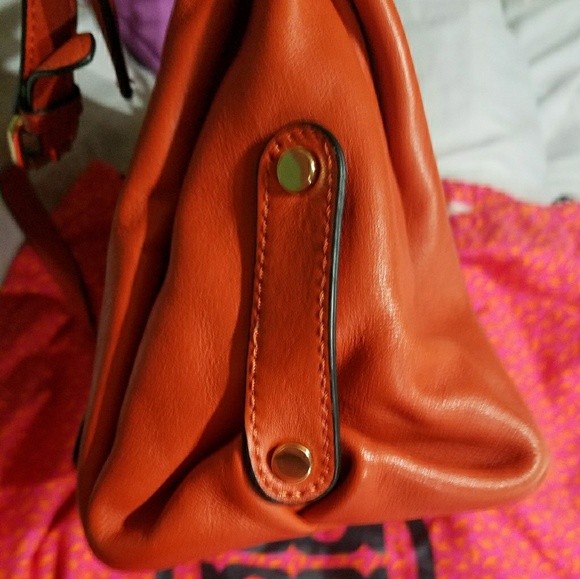 Tory Burch Burnt Orange Leather Top Hndl Priscilla - Picture 8 of 8