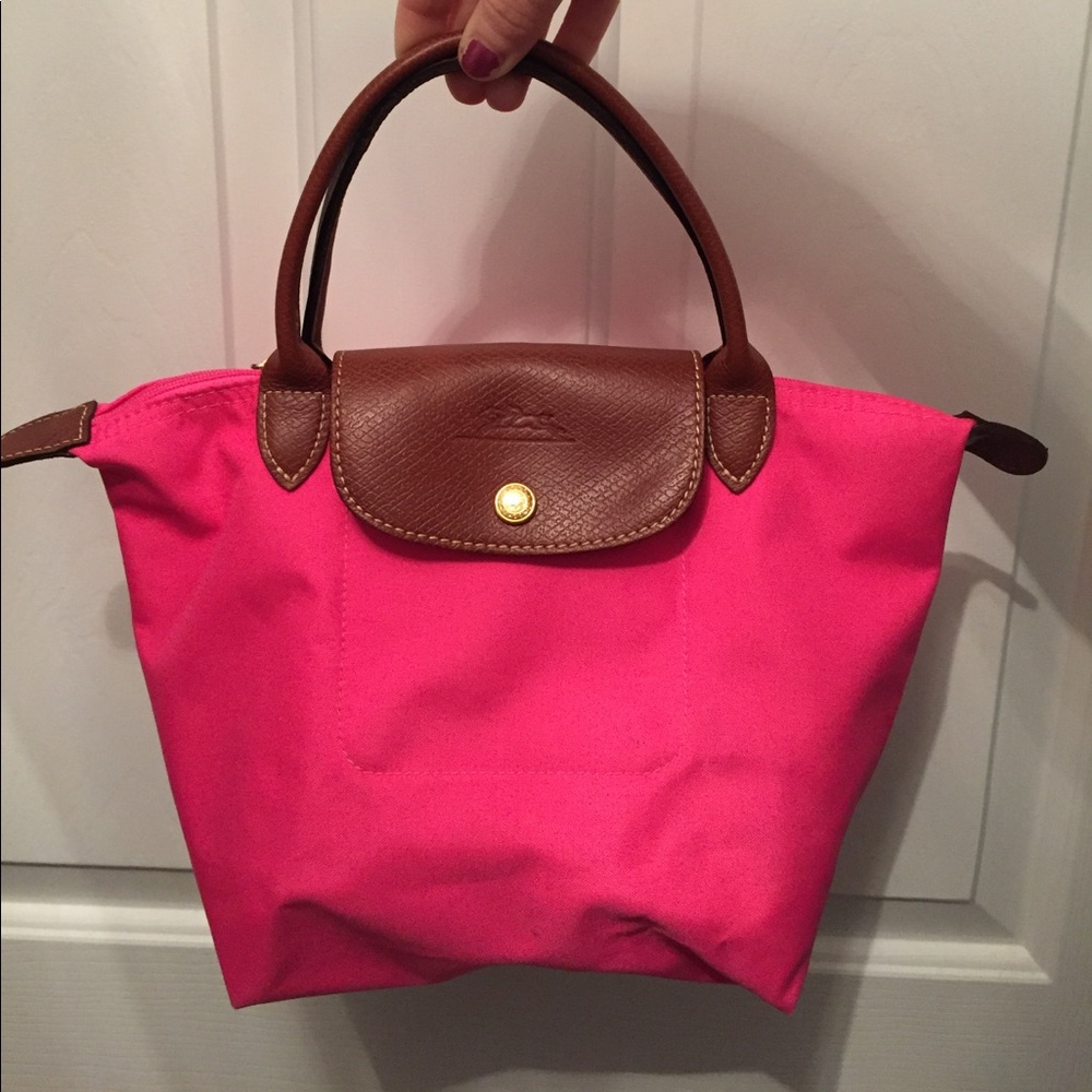 Longchamp Le Pliage Small Pink Tote