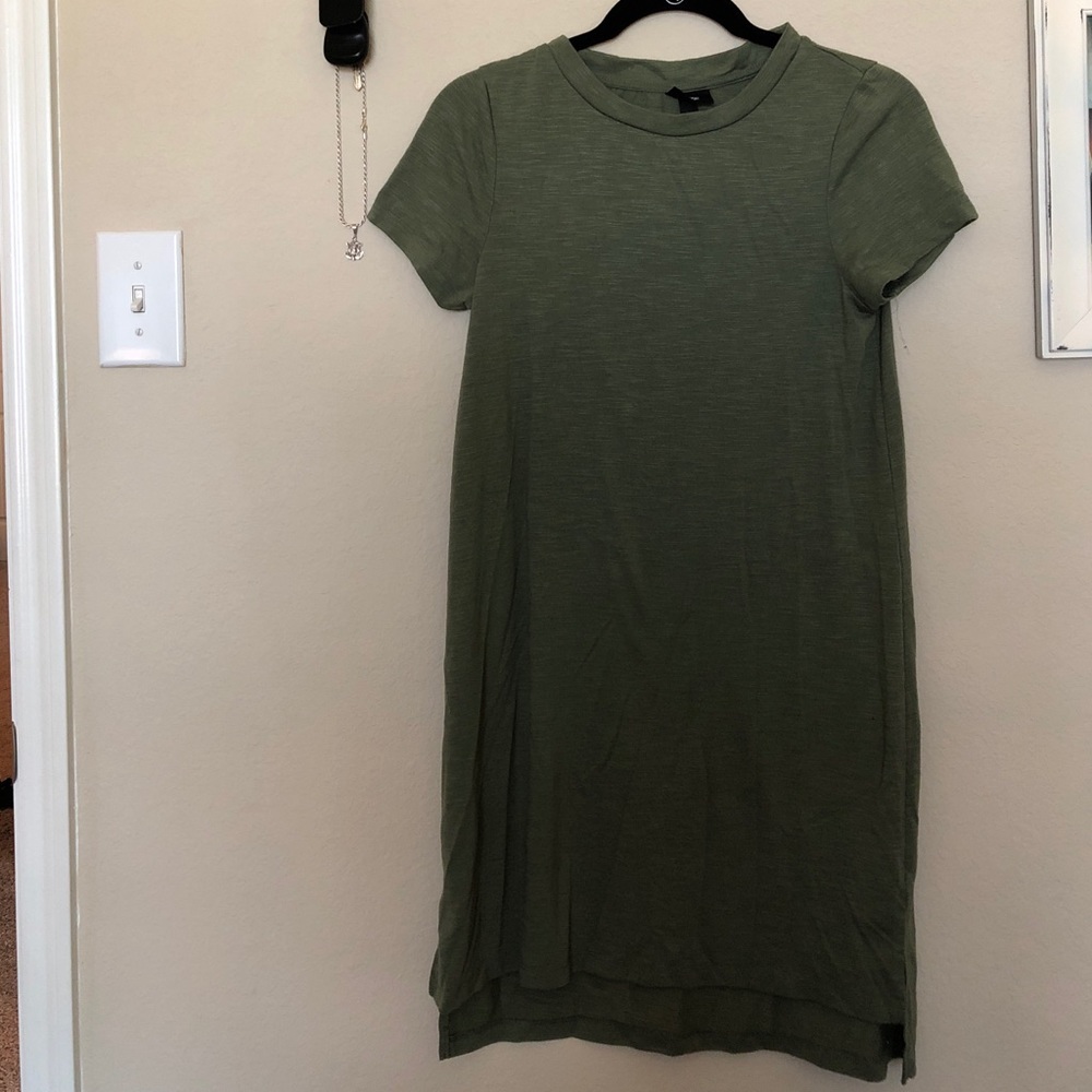 Olive T-Shirt Dress
