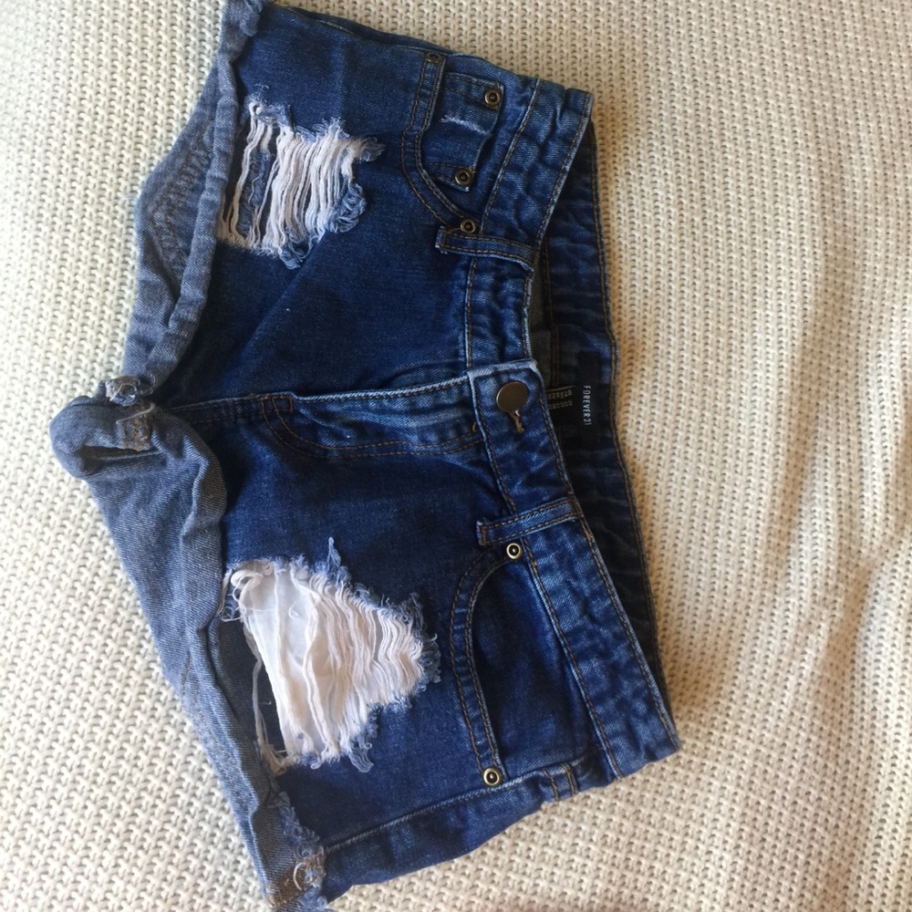 Denim shorts