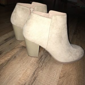 Tan booties
