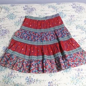 Marc Jacobs peasant boho skirt, Red/Blue, Small 4
