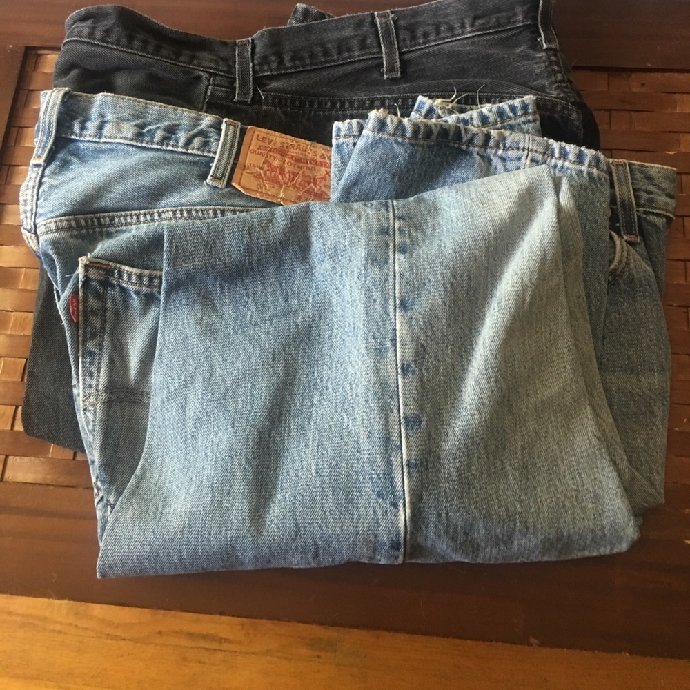 2 pair 501 jeans 38/30.  As shown.