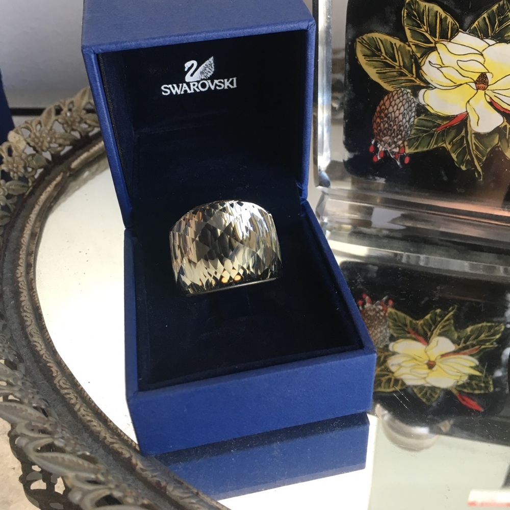 Large Swarovski Crystal ring