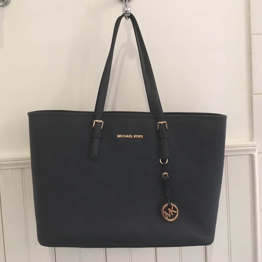 Michael Kors Navy Blue Jet Set Tote
