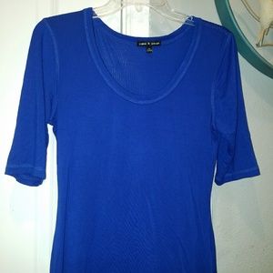 Women Cobalt Blue Shirt Medium TEE
