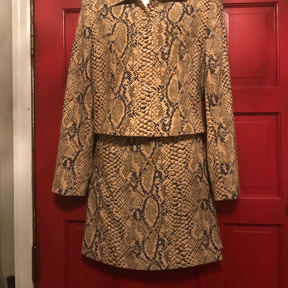 Alberto Makali Snake Skin Print 2 piece Skirt Set