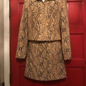 Alberto Makali Snake Skin Print 2 piece Skirt Set