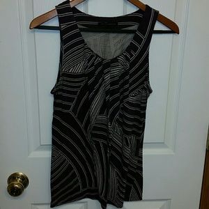 Banana Republic Purple and Cream Tank (Size Small)