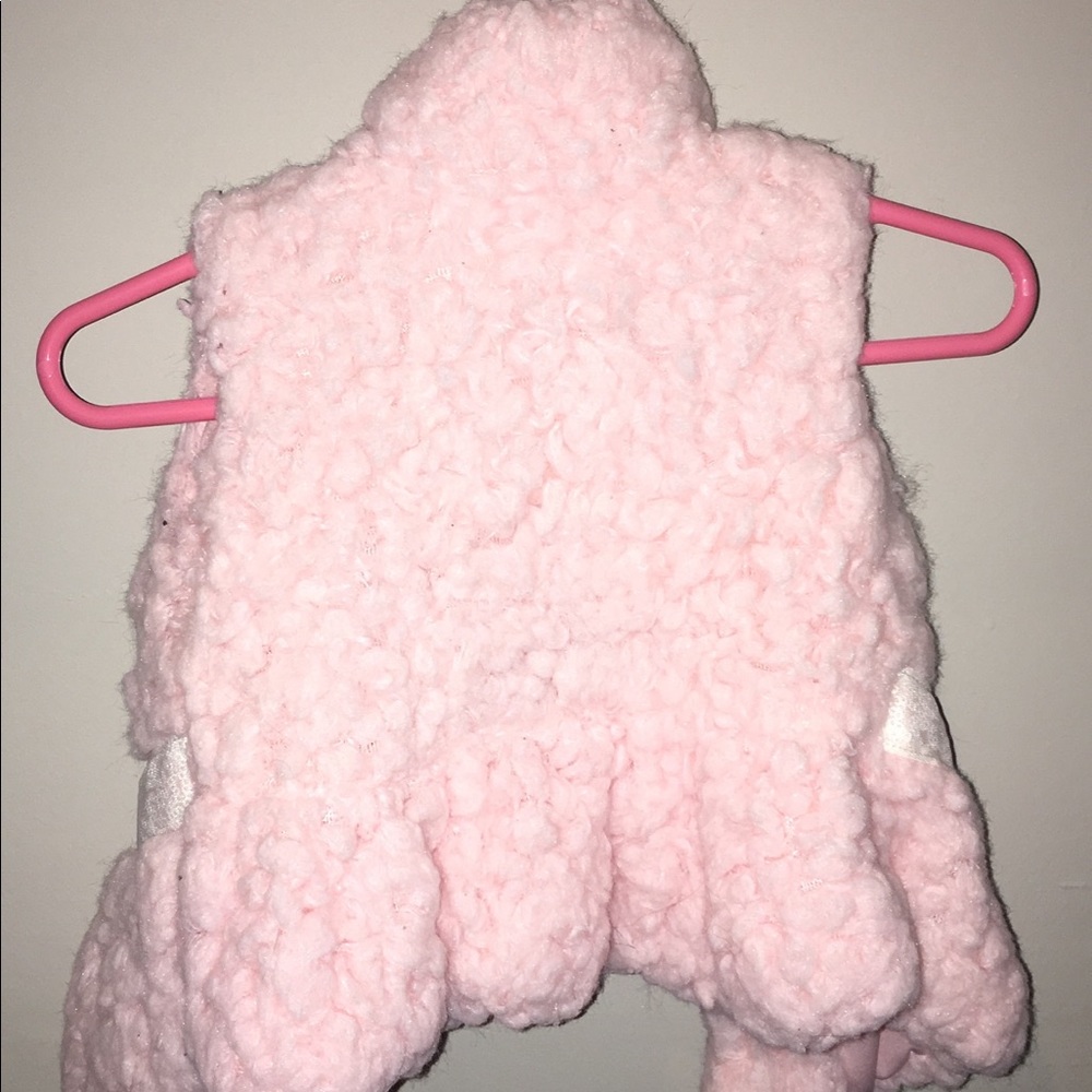 Pink Fluffy Vest - Picture 2 of 2