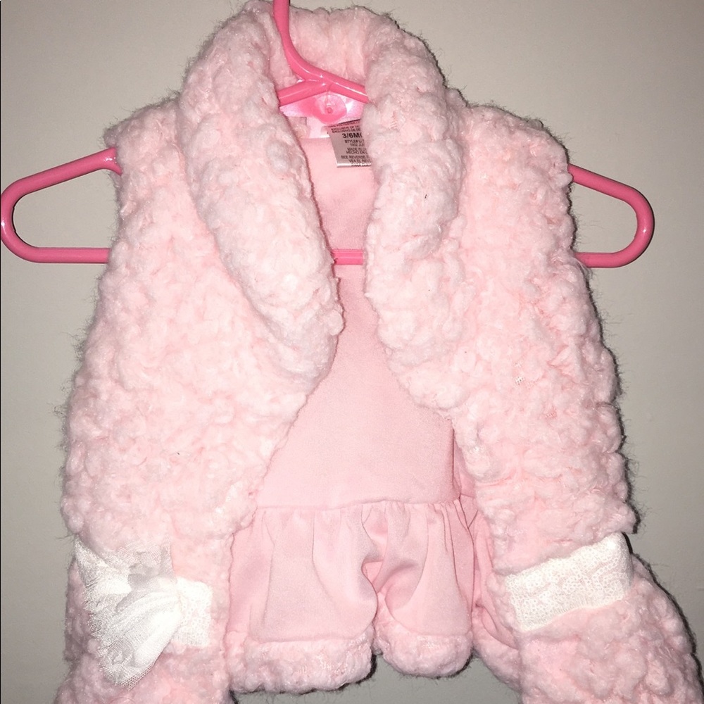 Pink Fluffy Vest