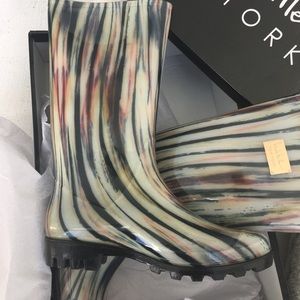 Nicole Miller RainyDay on clouds rain boots.