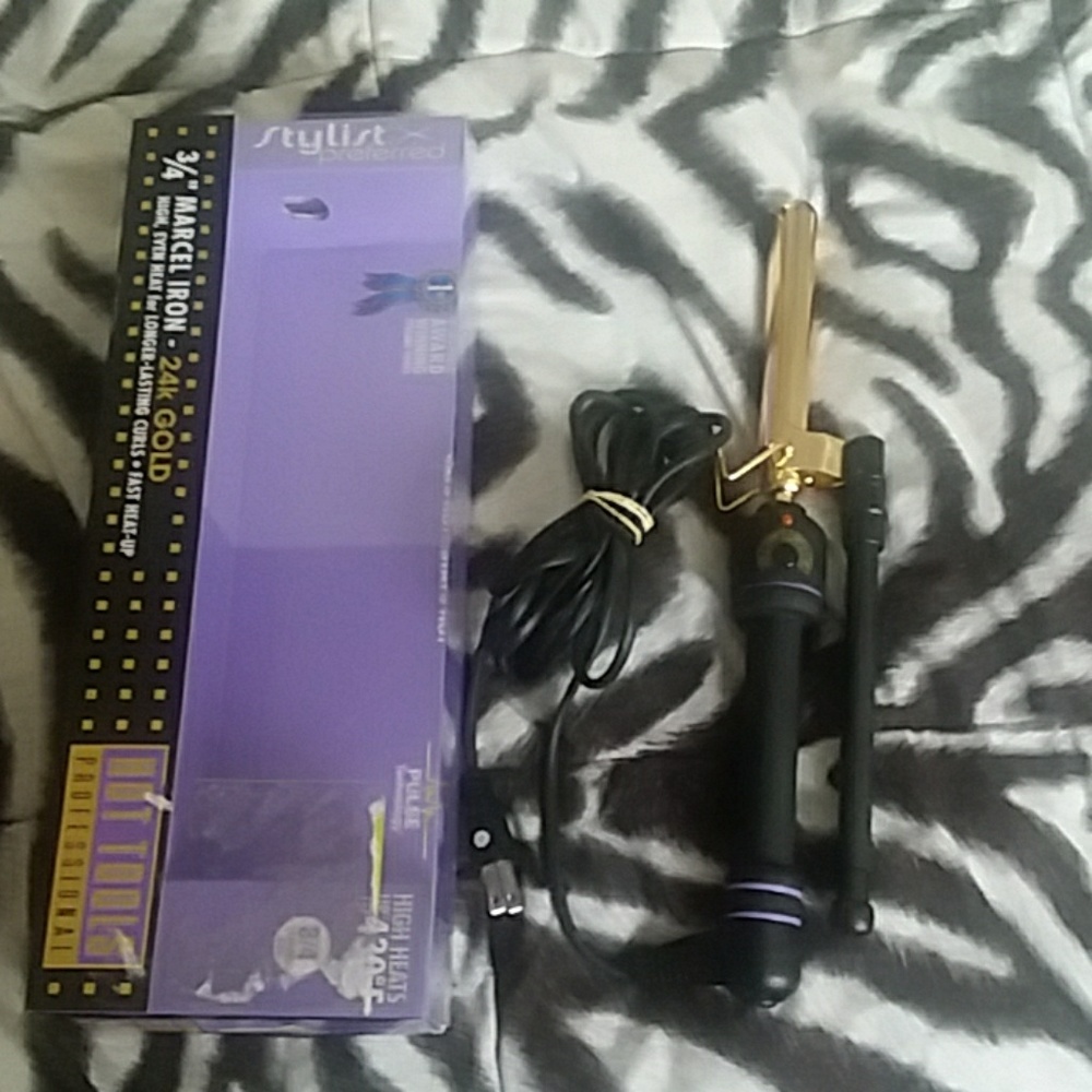 3/4" marcel iron 24kgold