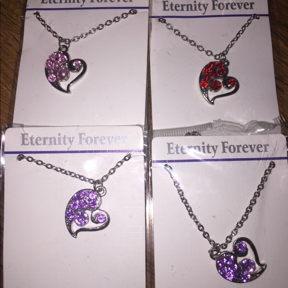 Austrian crystal heart ❤️ necklaces