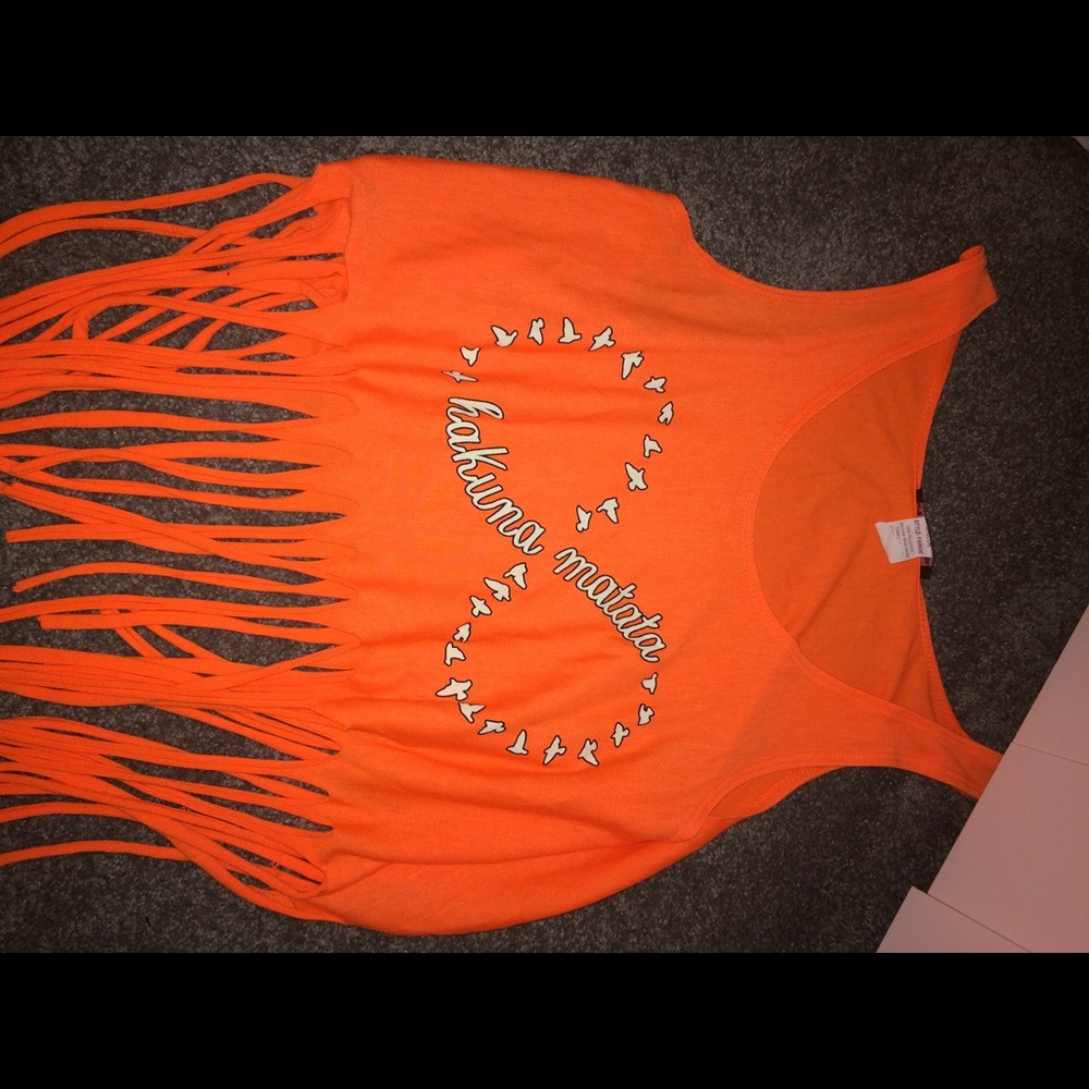 tank top fringe bottom