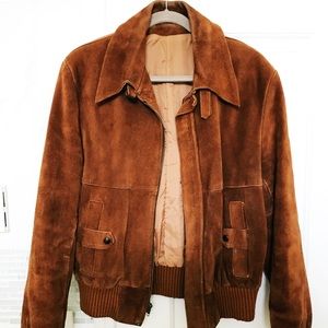 Vintage 1970s Suede Biker Jacket - Sears Leather