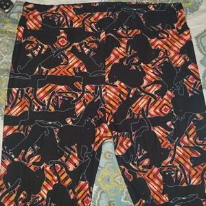 Lularoe TC2 Halloween Black Cat Leggings