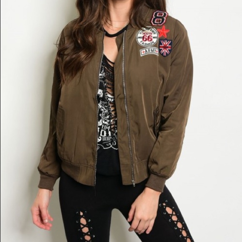 London Moto Olive Green Jacket