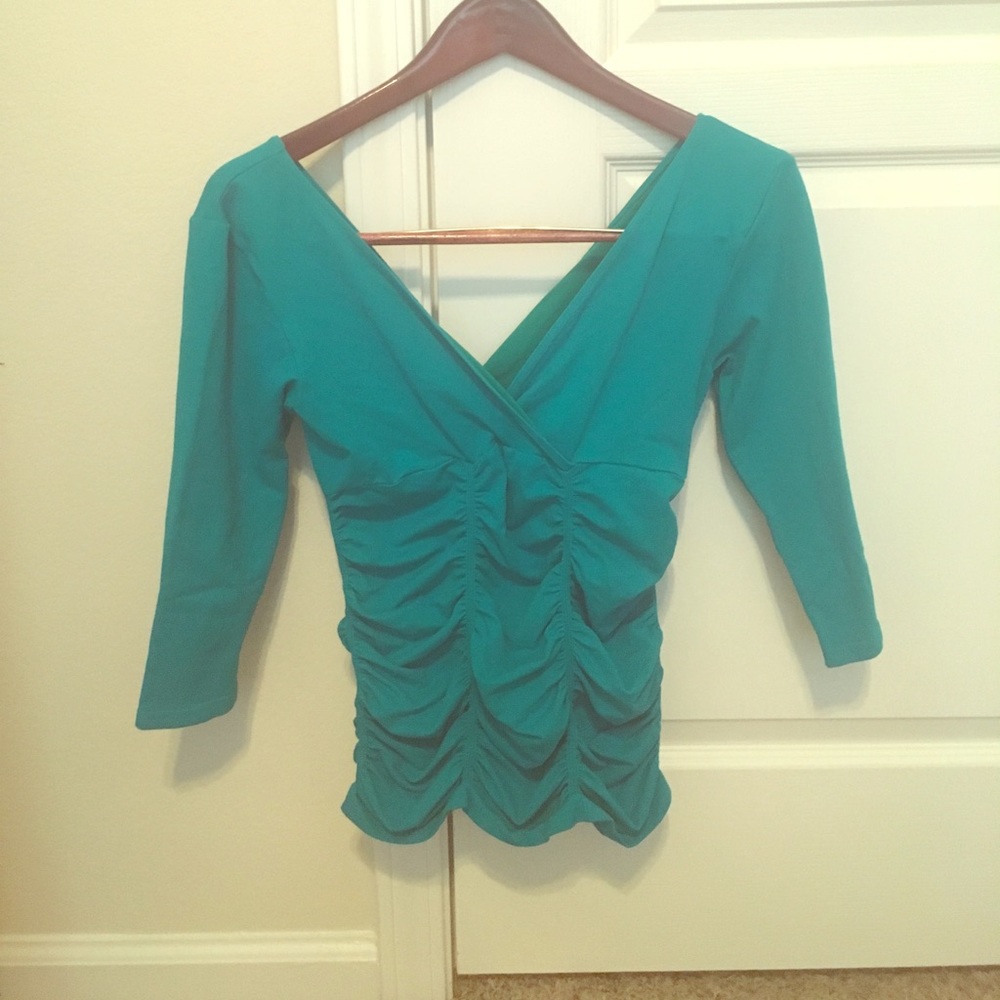 Last Tango Quarter-Sleeve V-Neck Top