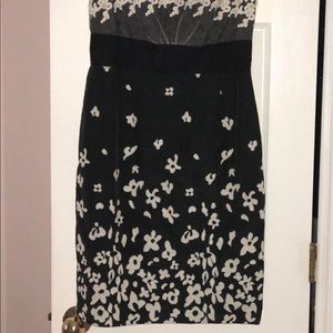 Black and White lace and floral Dress
