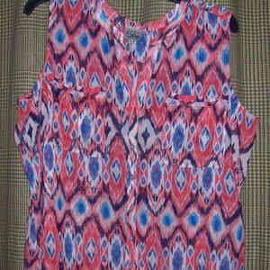 Sheer Sleeveless Blouse