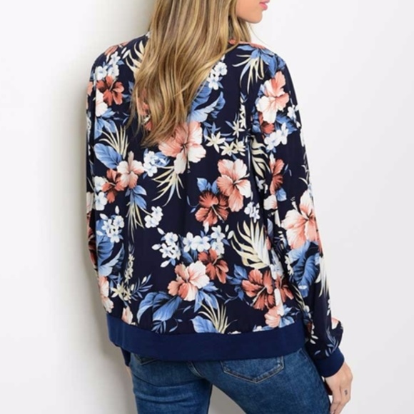 FLORAL PRINT JACKET - Picture 2 of 3