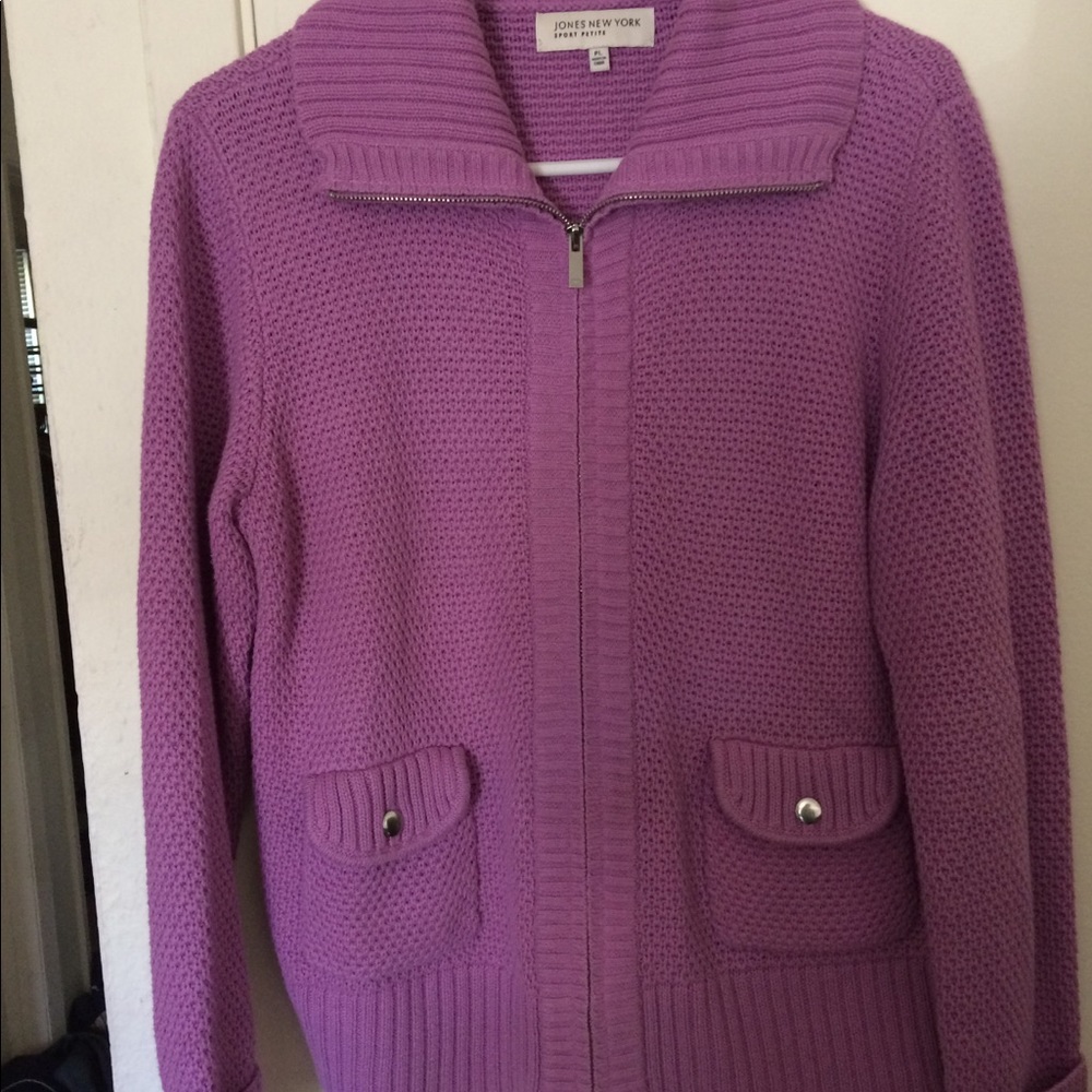 Jones New York Sport Petite Lavender Sweater