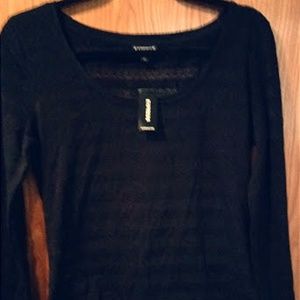 Express long sleeve sheer top