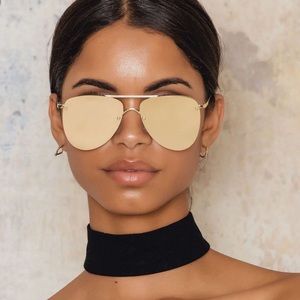 Gold Le Spec Prince Rimless Aviators