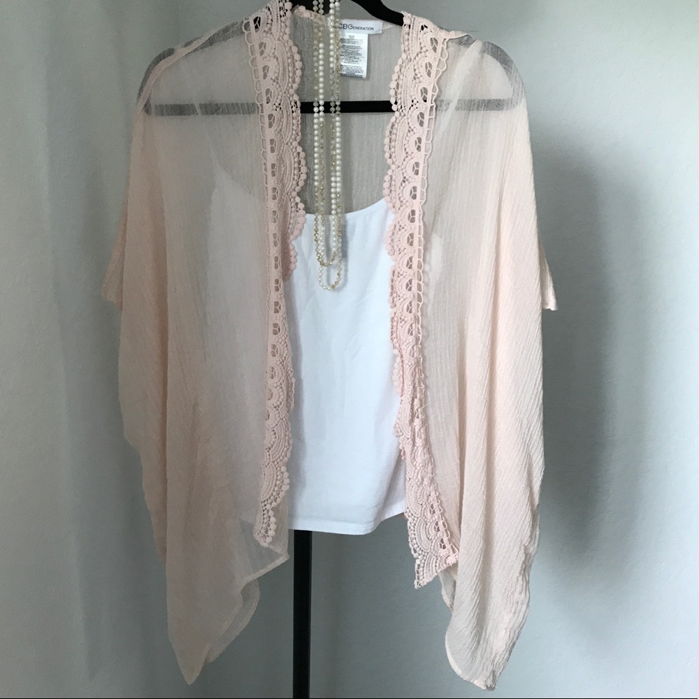 BCBGeneration Kimono - One Size - light pink