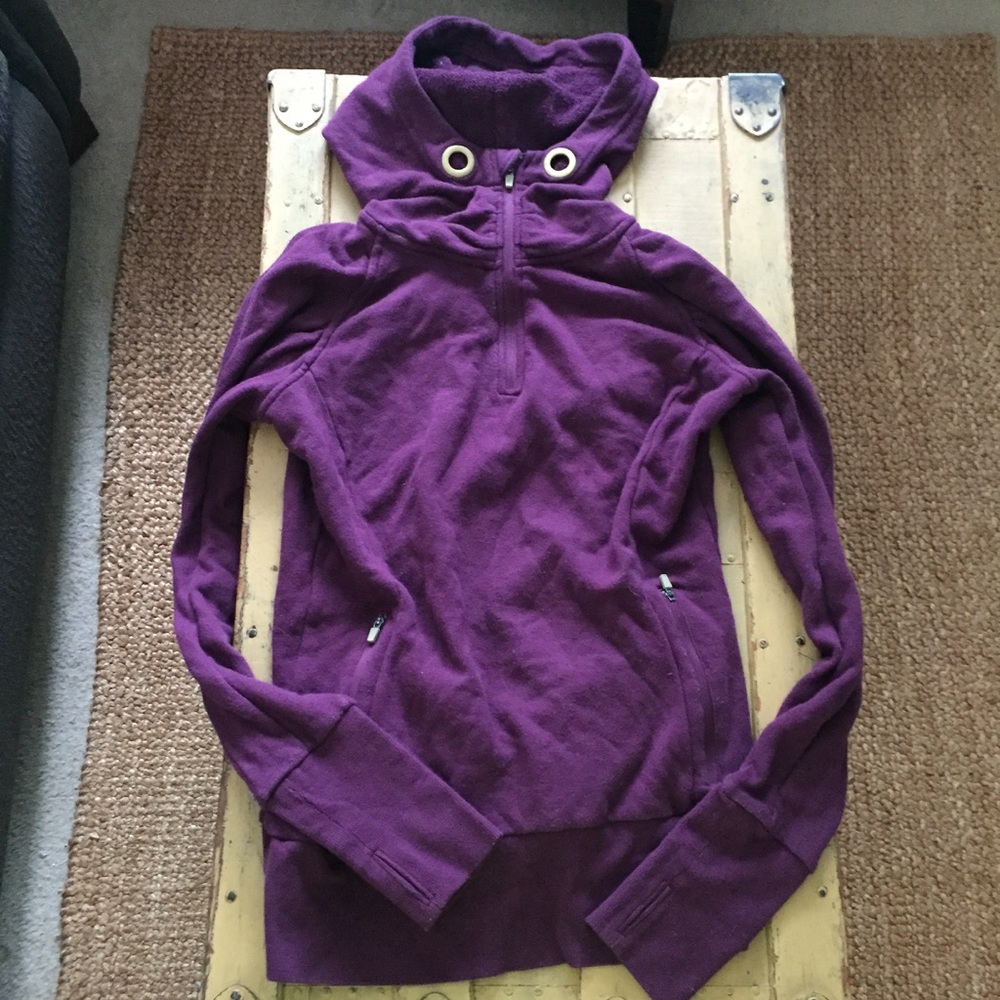 MONDETTA STRETCH LOUNGEWEAR TUNIC SWEATSHIRT TOP HOODIE S